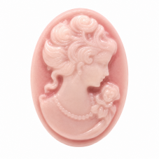 2 Camées Cabochon Lady Vintage Haute Qualité AAAA+ 18x25mm pour la Création de Bijoux Fantaisie - DIY