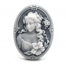 Camée Cabochon Lady Haute Qualité AAAA+ pour Support 30x40mm pour la Création de Bijoux Fantaisie - DIY