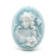 Camée Cabochon Lady Haute Qualité AAAA+ pour Support 30x40mm pour la Création de Bijoux Fantaisie - DIY