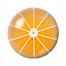 Cabochon en Verre Illustré Orange 12 à 25mm  pour la Création de Bijoux Fantaisie - DIY