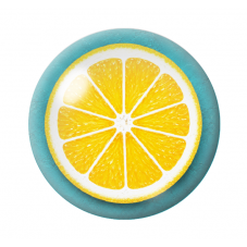 Cabochon en Verre Illustré Citron Jaune 12 à 25mm  pour la Création de Bijoux Fantaisie - DIY