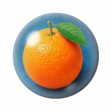 Cabochon en Verre Illustré Orange 12 à 25mm  pour la Création de Bijoux Fantaisie - DIY