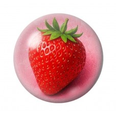 Cabochon en Verre Illustré Fraise 12 à 25mm  pour la Création de Bijoux Fantaisie - DIY