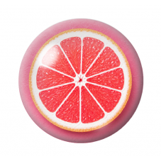 Cabochon en Verre Illustré Pamplemousse 12 à 25mm  pour la Création de Bijoux Fantaisie - DIY