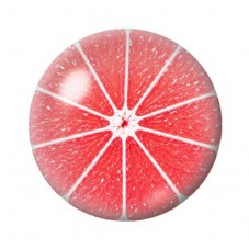 Cabochon en Verre Illustré Pamplemousse 12 à 25mm  pour la Création de Bijoux Fantaisie - DIY