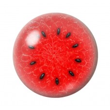 Cabochon en Verre Illustré Pastèque 12 à 25mm  pour la Création de Bijoux Fantaisie - DIY