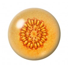 Cabochon en Verre Illustré Melon 12 à 25mm  pour la Création de Bijoux Fantaisie - DIY