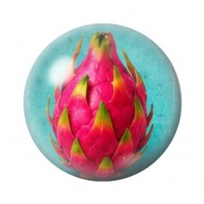 Cabochon en Verre Illustré Fruit du Dragon Rose 12 à 25mm  pour la Création de Bijoux Fantaisie - DIY