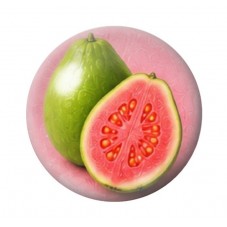 Cabochon en Verre Illustré Goyave Rose 12 à 25mm  pour la Création de Bijoux Fantaisie - DIY