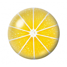 Cabochon en Verre Illustré Citron Jaune 12 à 25mm  pour la Création de Bijoux Fantaisie - DIY