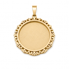 Support Pendentif en Acier Inoxydable Doré pour Cabochon 20mm pour la Création de Bijoux Fantaisie - DIY