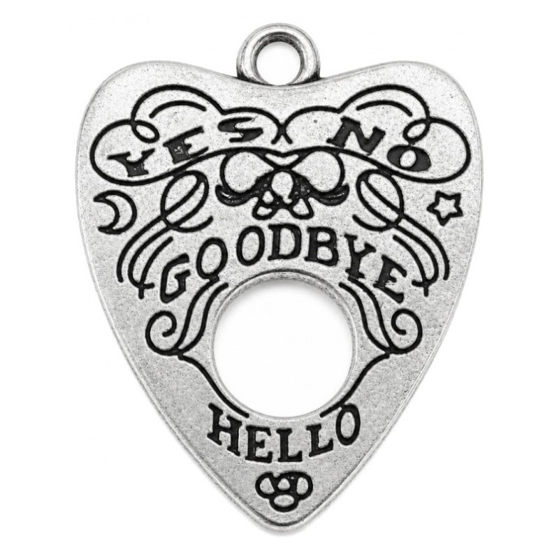 2 Breloques Ouija Gothique 28x22mm