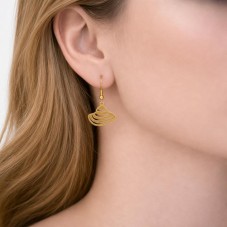 Breloque Chapeau d’Été en Acier Inoxydable Doré 15x12mm