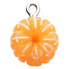 Breloque Clémentine Fruit en Résine 14x11mm pour la Création de Bijoux Fantaisie - DIY