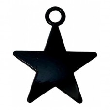 Breloque Étoile Noire Gothique 26x23mm pour la Création de Bijoux Fantaisie - DIY