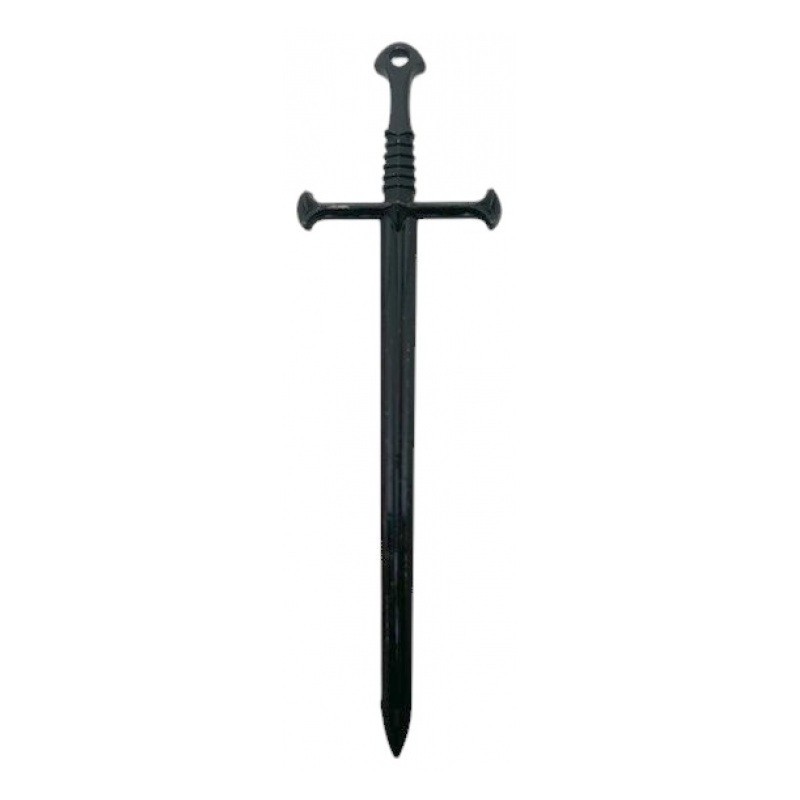 Breloque Pendentif Épée Noir Gothique 88x25mm