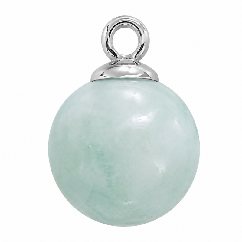 2 Breloques Pendentif en Pierre Naturelle Amazonite 6mm