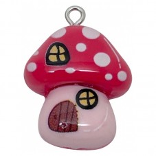 Breloque Maison Alice au Pays des Merveilles en Résine 27x19mm pour la Création de Bijoux Fantaisie - DIY