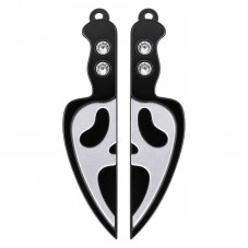 2 Breloques en Résine Ghostface Gothique Halloween 52x12mm pour la Création de Bijoux Fantaisie - DIY