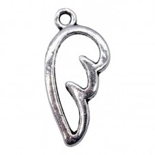 6 Breloques Aile d'Ange Noël Argenté 16x8mm pour la Création de Bijoux Fantaisie - DIY
