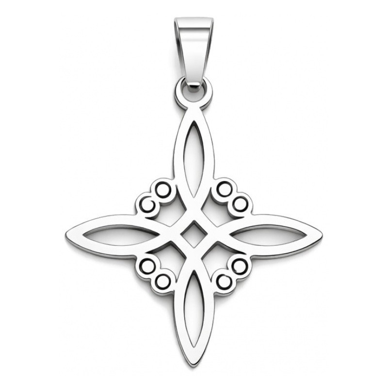 Breloque Noeud Celtique en Acier Inoxydable 27x24mm