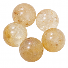 5 Perles Pierre Naturelle Quartz Rutile 8mm