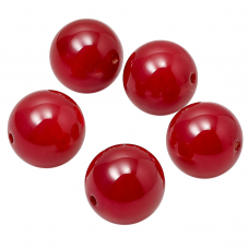 10 Perles Pierre Naturelle Agate Rouge 6mm