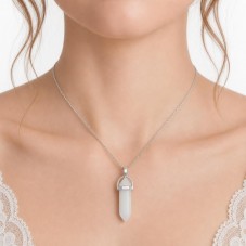 Pendentif en Pierre Naturelle Quartz Blanc 4cm