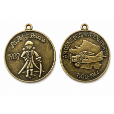 2 Breloques Médaille Petit Garçon Bronze 25x28mm