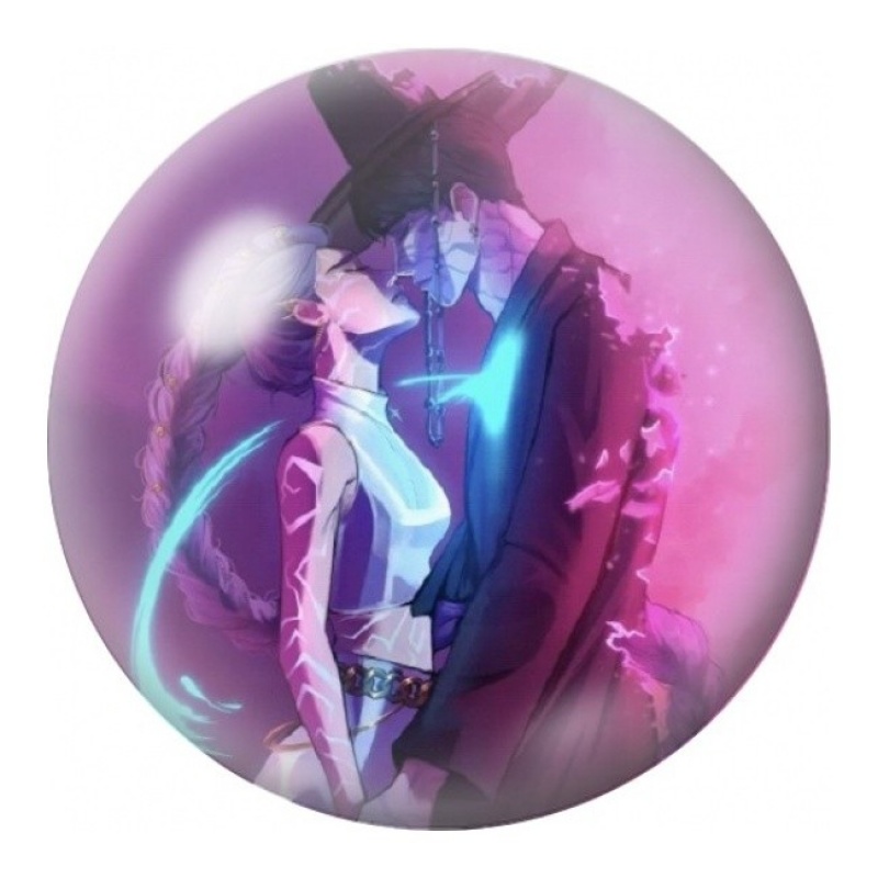 Cabochon en Verre Illustré Rumi et Jinu en Duo 12 à 25mm