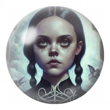 Cabochon en Verre Illustré Mercredi aux Papillons 12 à 25mm pour la Création de Bijoux Fantaisie - DIY