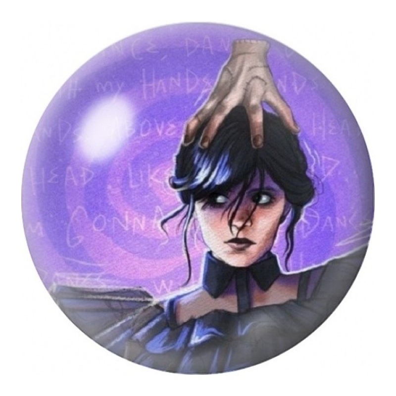 Cabochon en Verre Illustré Mercredi et la Chose 12 à 25mm