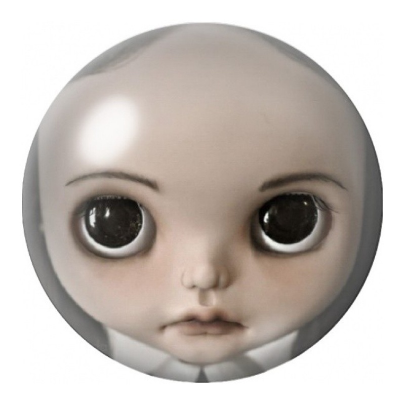 Cabochon en Verre Illustré Visage Blythe de Mercredi 12 à 25mm