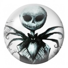 Cabochon en Verre Illustré Jack aux Éclats d’Encre 12 à 25mm pour la Création de Bijoux Fantaisie - DIY
