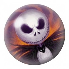 Cabochon en Verre Illustré Jack aux Reflets Orange et Violet 12 à 25mm pour la Création de Bijoux Fantaisie - DIY