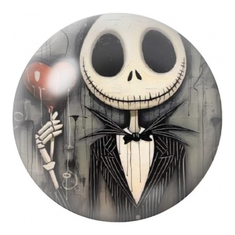 Cabochon en Verre Illustré Jack à la Bougie Rouge 12 à 25mm