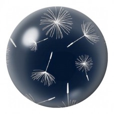 Cabochon en Verre Illustré Graines de Pissenlit sur Fond Bleu 12 à 25mm pour la Création de Bijoux Fantaisie - DIY