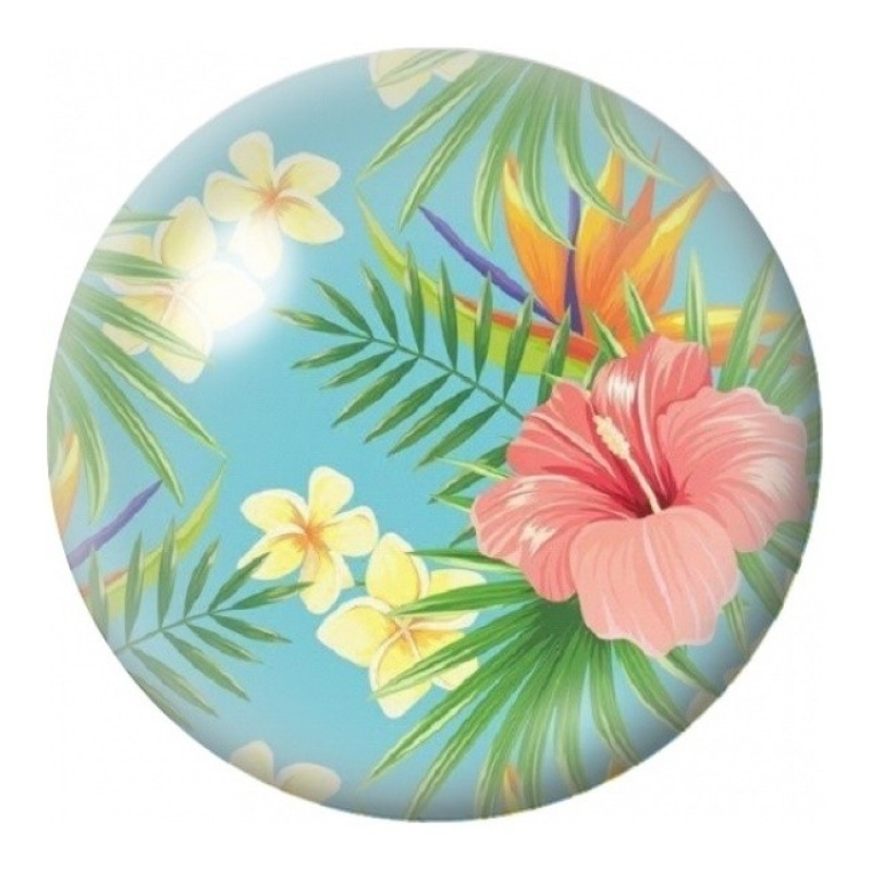 Cabochon en Verre Illustré Jardin Tropical Pastel 12 à 25mm