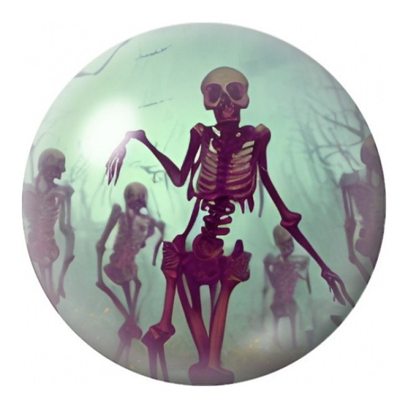 Cabochon en Verre Illustré Danse des Squelettes 12 à 25mm