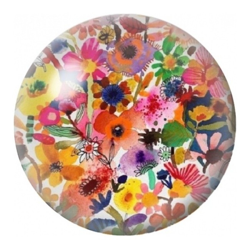 Cabochon en Verre Illustré Bouquet Sauvage Multicolore 12 à 25mm
