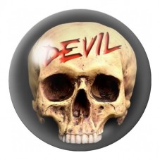 Cabochon en Verre Illustré Crâne Evil 12 à 25mm pour la Création de Bijoux Fantaisie - DIY