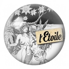 Cabochon en Verre Illustré Tarot L’Étoile 12 à 25mm pour la Création de Bijoux Fantaisie - DIY