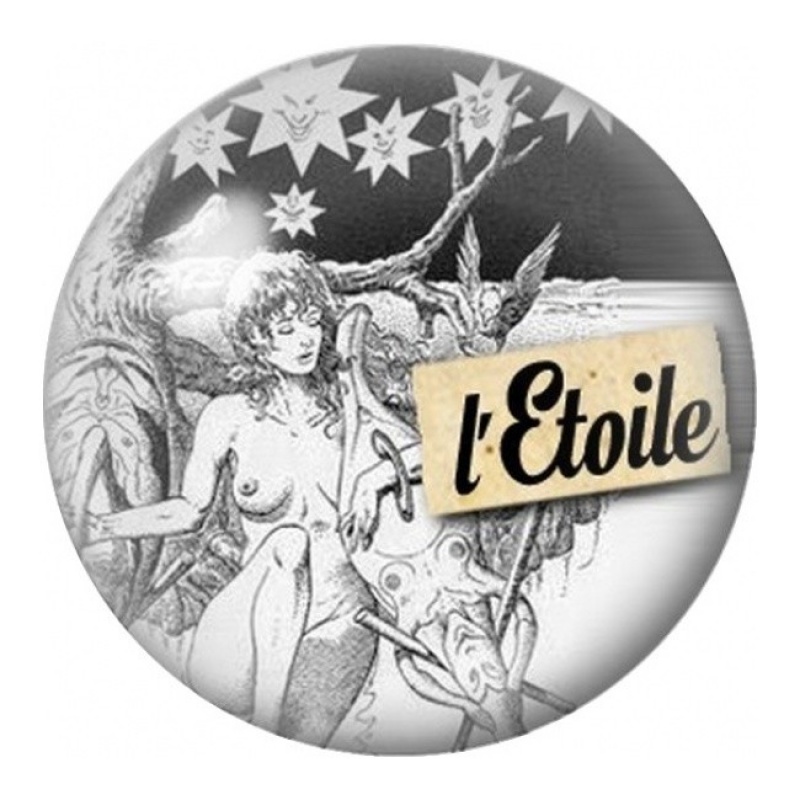 Cabochon en Verre Illustré Tarot L’Étoile 12 à 25mm