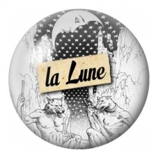 Cabochon en Verre Illustré Tarot La Lune 12 à 25mm pour la Création de Bijoux Fantaisie - DIY