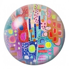 Cabochon en Verre Illustré Mosaïque Pastel 12 à 25mm pour la Création de Bijoux Fantaisie - DIY