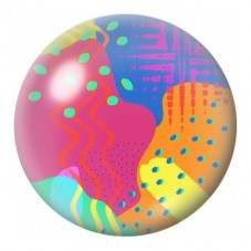 Cabochon en Verre Illustré Formes Pop Colorées 12 à 25mm pour la Création de Bijoux Fantaisie - DIY