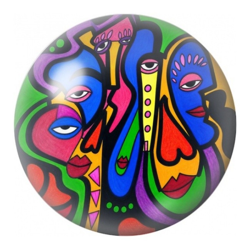 Cabochon en Verre Illustré Masques Africains Colorés 12 à 25mm
