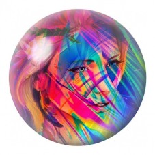 Cabochon en Verre Illustré Portrait Féminin Néon 12 à 25mm pour la Création de Bijoux Fantaisie - DIY