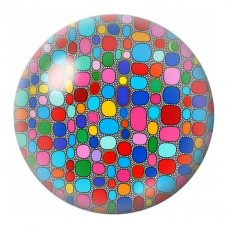 Cabochon en Verre Illustré Mosaïque de Galets Colorés 12 à 25mm pour la Création de Bijoux Fantaisie - DIY