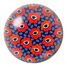 Cabochon en Verre Illustré Motif aux Yeux Colorés 12 à 25mm pour la Création de Bijoux Fantaisie - DIY